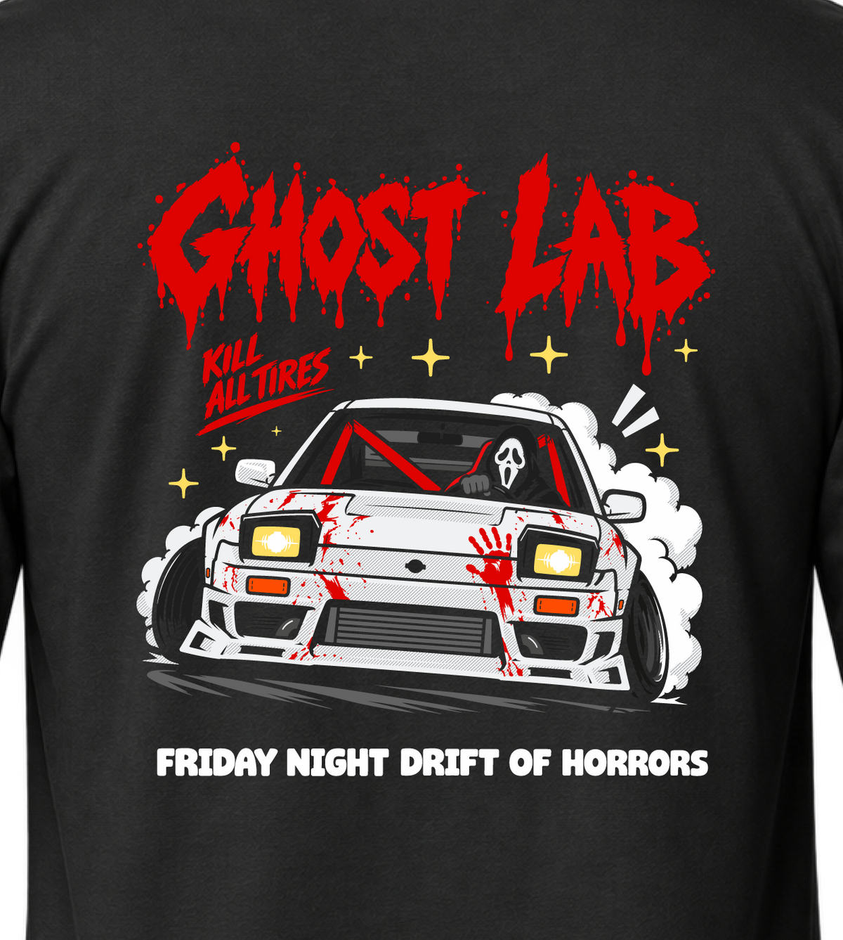 Ghost Lab – Drift of Horrors Long Sleeve Tee